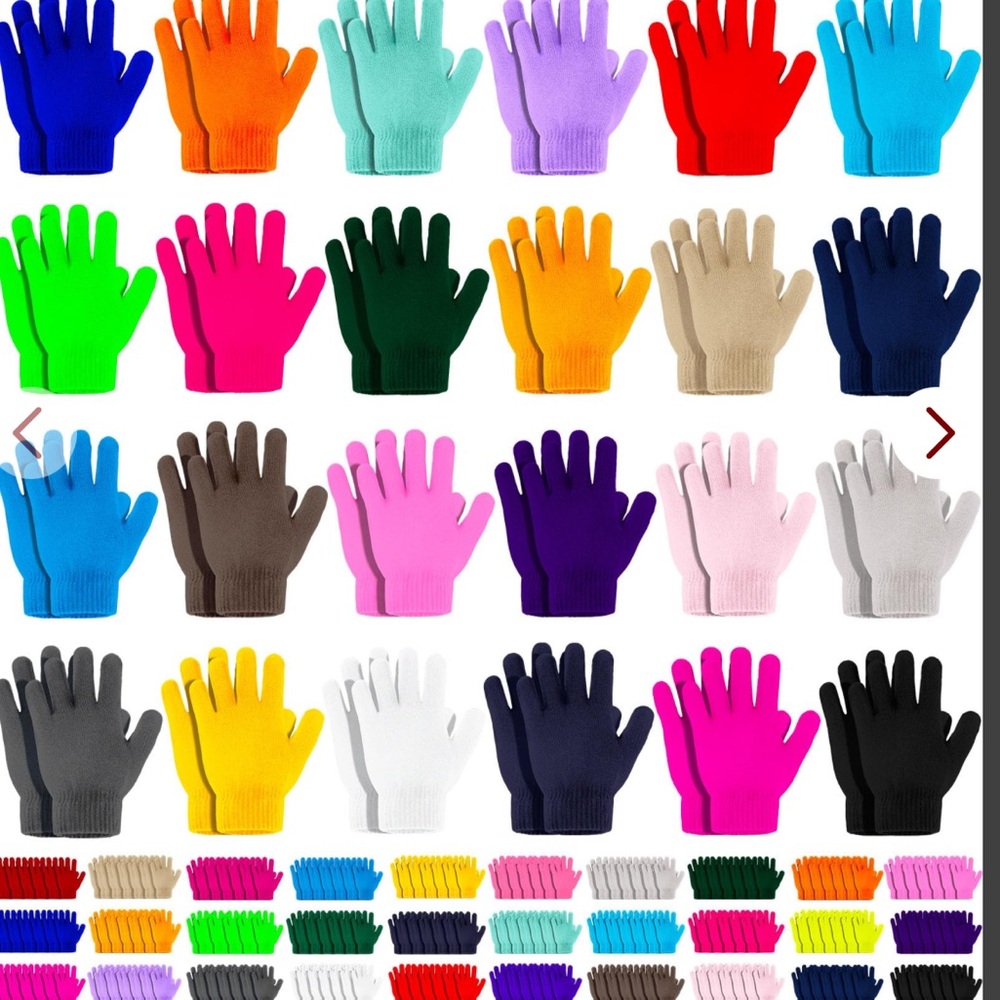 Kids winter knit gloves bulk